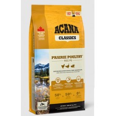 Acana Prairie Poultry - биологично съответстваща храна за кучета с пилешко и пуешко месо,подходяща за средни и големи породи,и възраст над 12 месеца 11.4 кг.
